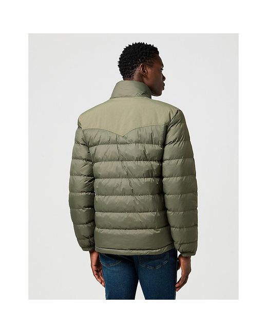 Wrangler Green Regular Packable Puffer Jacket for men
