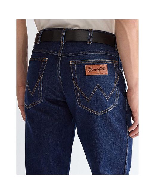 Wrangler Blue Kabel Buckle Leather Belt for men