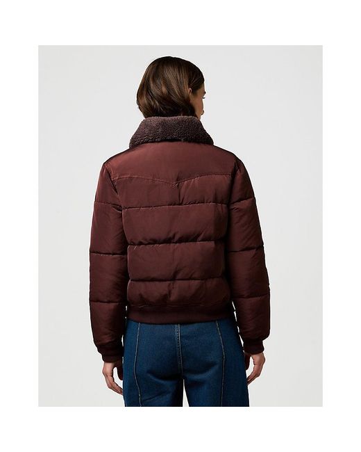 Wrangler Red Regular Western Puffer