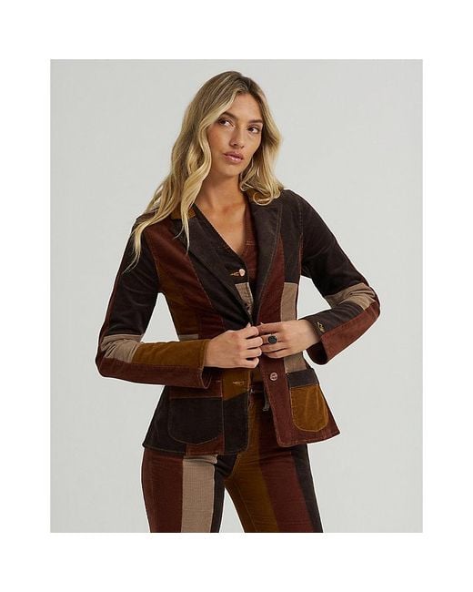 Wrangler Brown X Lainey Wilson Patchwork Blazer