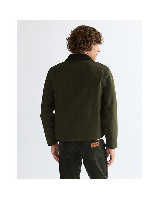 Wrangler Green Regular Utility Jacket for men