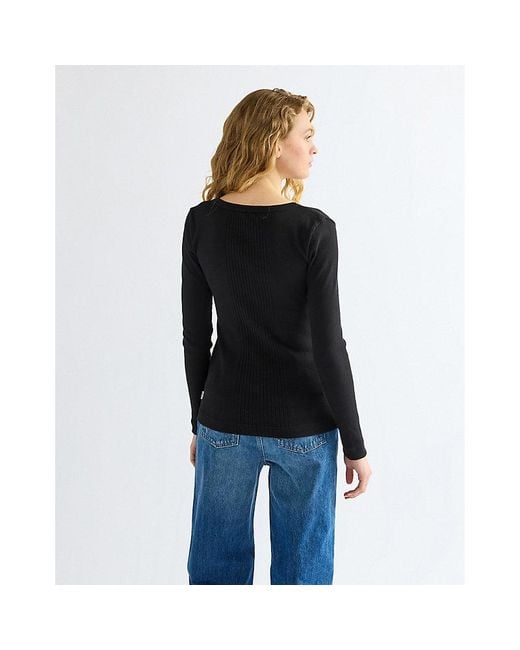 Wrangler Black Slim Variegated Crew Tee