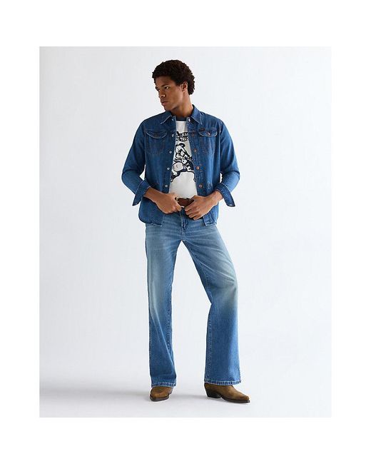 Wrangler Blue Regular Wrange Shirt for men