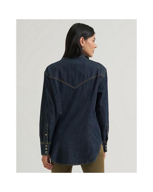 Wrangler Blue Lainey Wilson X Boyfriend Shirt