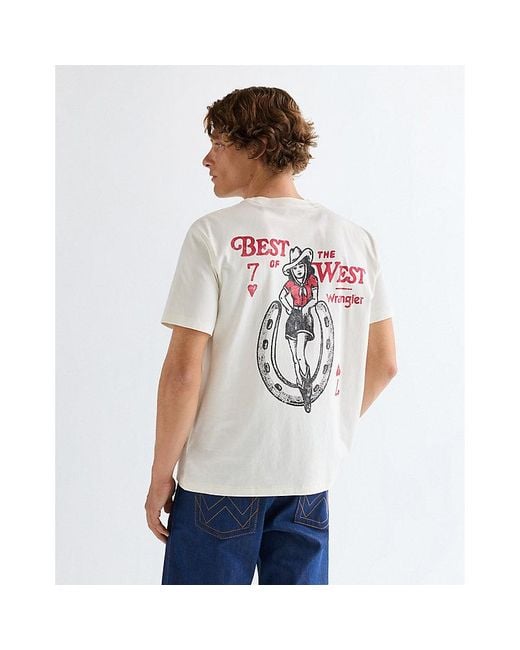 Wrangler White Vintage Tee for men