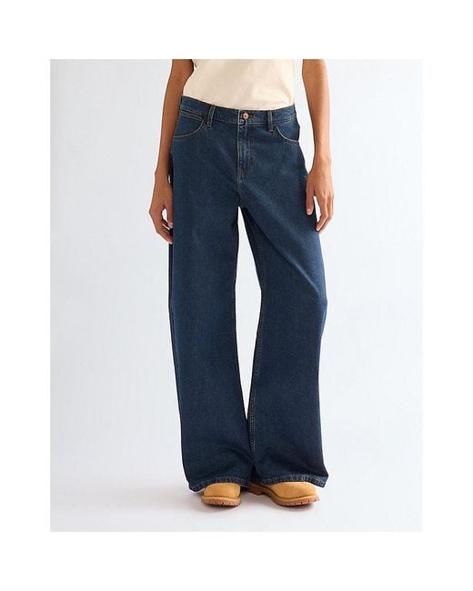 Wrangler Blue Low Rise Loose Ultra Barrel Jean Size 24 X30
