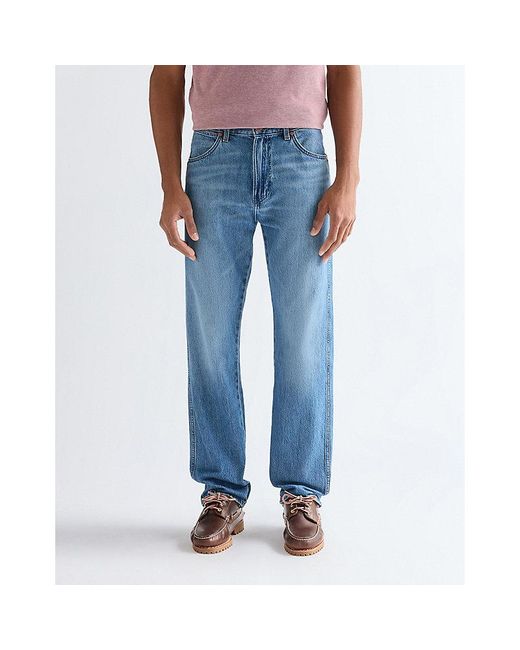 Wrangler Blue Frontier Relaxed Straight Toughlite Non Stretch Jean Size 28 X32 for men