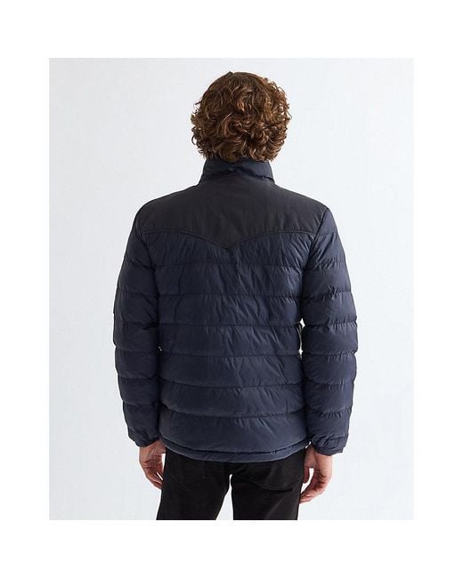 Wrangler Blue Regular Packable Puffer Jacket for men