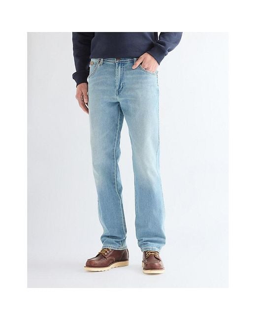 Wrangler Blue Texas Straight Toughlite Low Stretch Jean Size 30 X32 for men