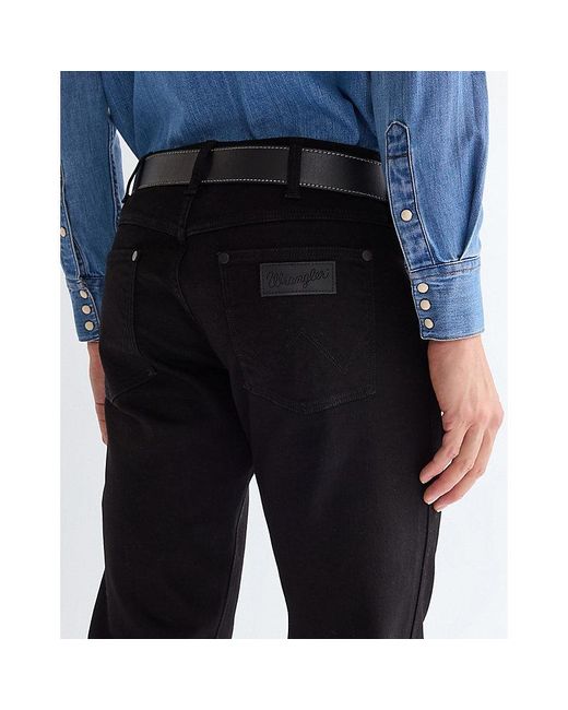 Wrangler Blue Stitched Leather Belt for men