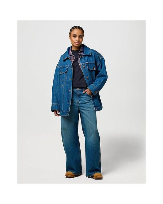 Wrangler Blue Low Rise Big Baggy Jean Size 24 X32