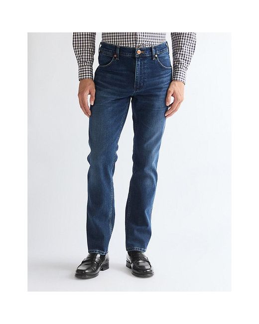 Wrangler Blue Greensboro Straight Low Stretch Jean Size 29 X32 for men