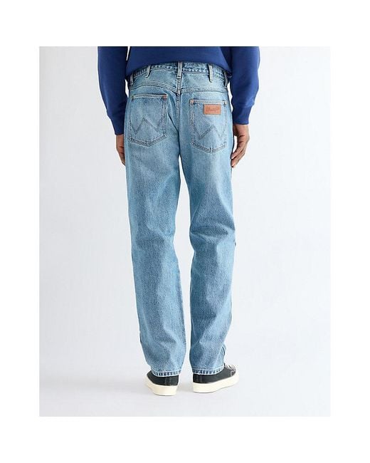 Wrangler Blue Frontier Relaxed Straight Non Stretch Jean Size 28 X32 for men