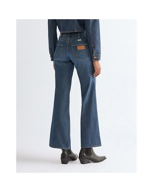 Wrangler Blue 70S Lightweight Flare Jean Size 24 X32