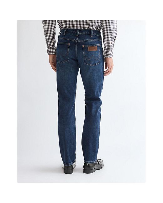 Wrangler Blue Greensboro Straight Low Stretch Jean Size 29 X32 for men