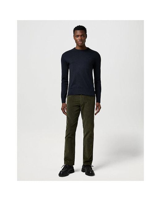 Wrangler Blue Regular Knit Sweater for men