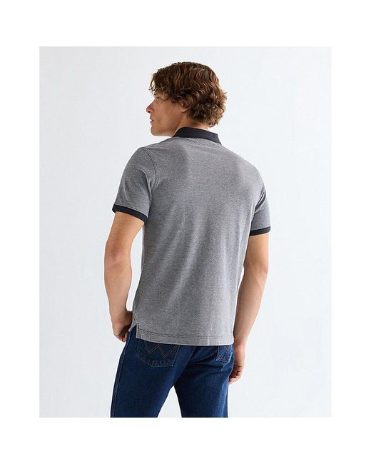 Wrangler Gray Regular Refined Polo Shirt for men
