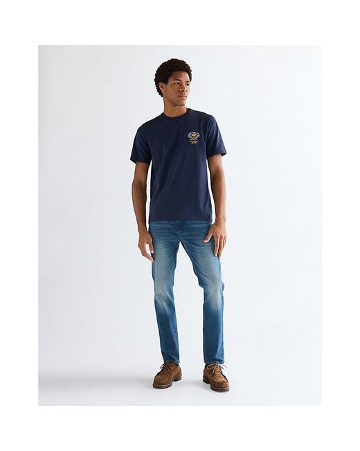 Wrangler Blue Regular Small Americana Tee for men