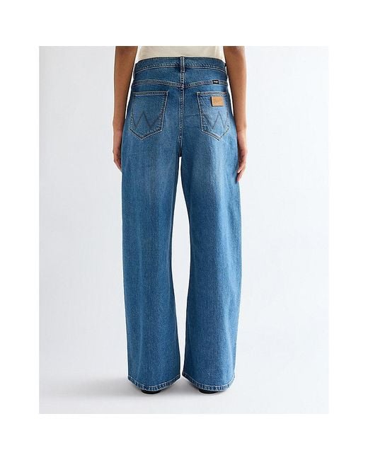 Wrangler Blue Low Rise Loose Ultra Barrel Jean Size 24 X30