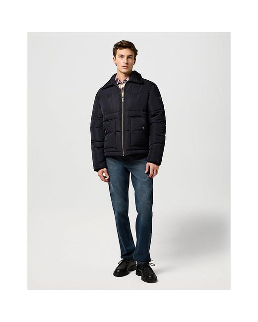 Wrangler Black Regular Puffer Jacket for men