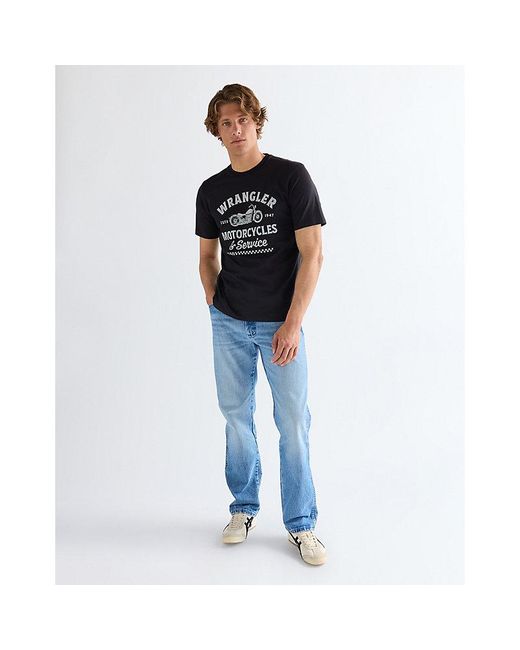 Wrangler Black Regular Americana Tee for men