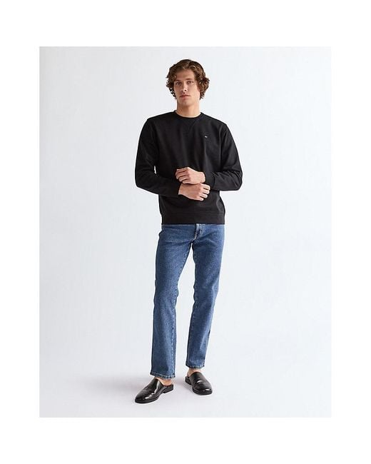 Wrangler Black Regular Sign Off Crew Sweatshirt for men