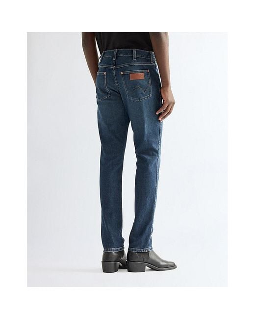 Wrangler Blue Larston Slim Tapered Toughlite Low Stretch Jean Size 28 X32 for men