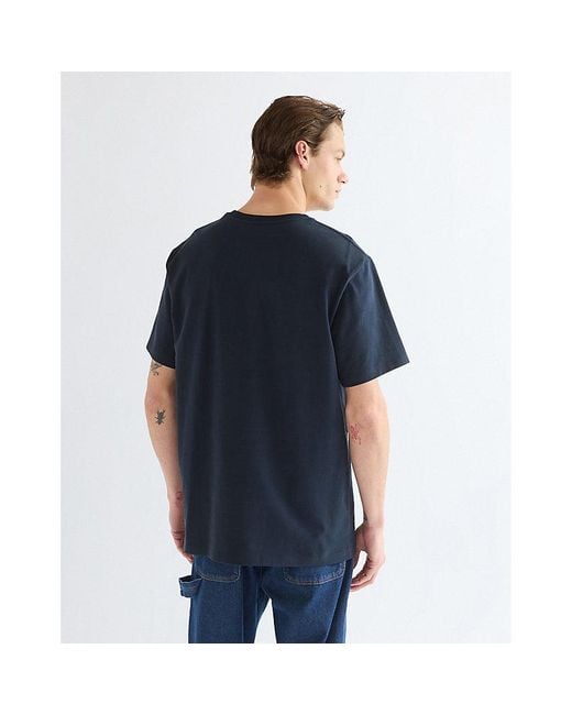 Wrangler Blue Relaxed Pocket Tee for men