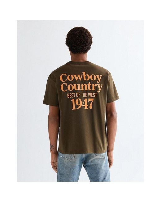 Wrangler Brown Vintage Tee for men