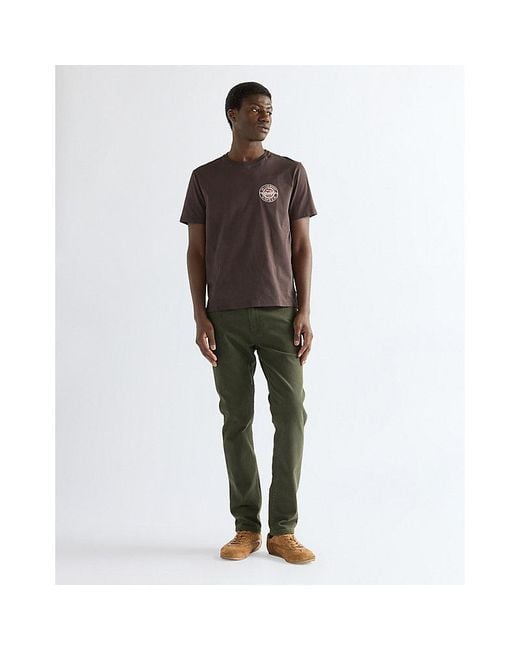 Wrangler Brown Regular Small Americana Tee for men
