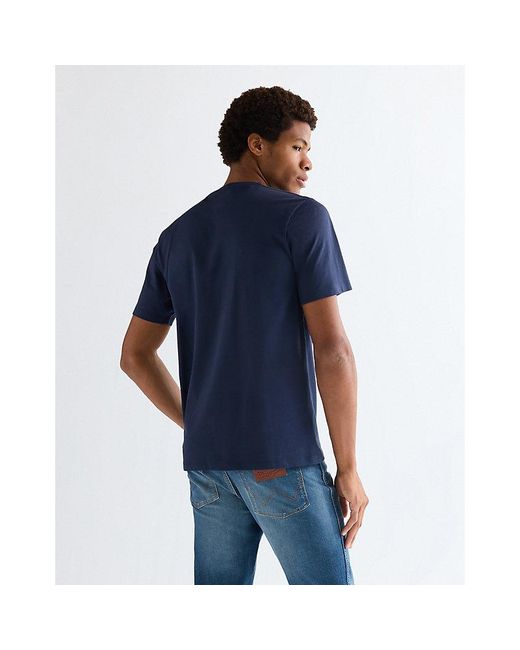 Wrangler Blue Regular Small Americana Tee for men