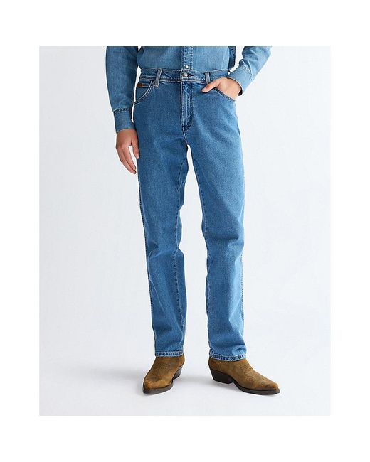 Wrangler Blue Texas Straight Low Stretch Jean Size 28 X32 for men