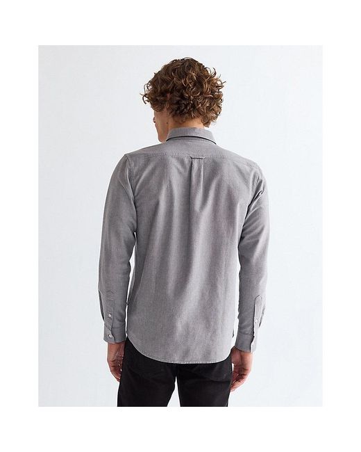 Wrangler Gray Regular Oxford Shirt for men