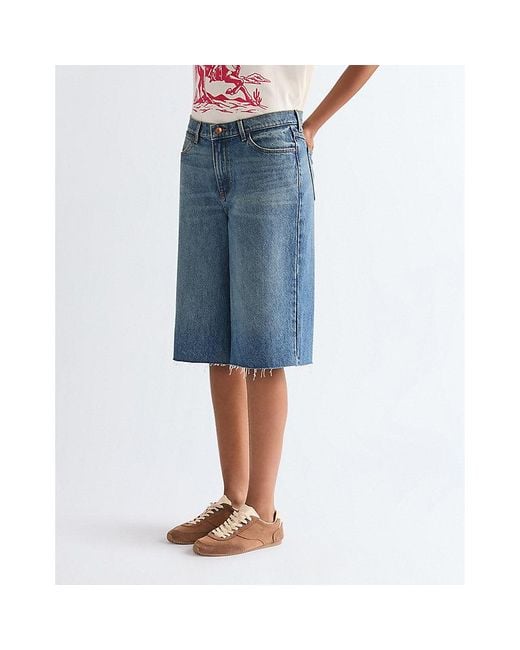 Wrangler Blue Low Rise Loose Jort