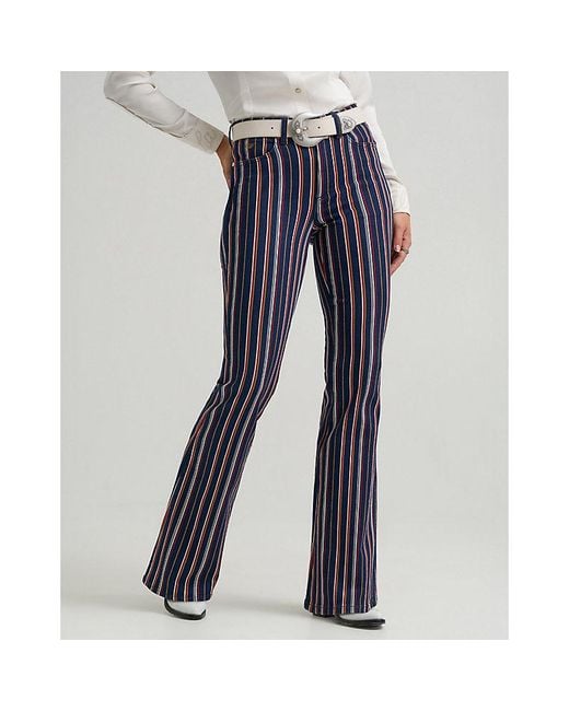 Wrangler Blue X Lainey Wilson Striped Flare Size 24 X32
