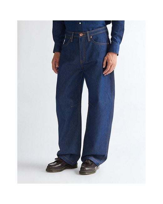 Wrangler Blue Super Baggy Barrel Jean Size 28 X32 for men