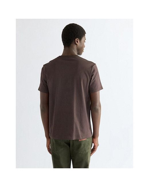 Wrangler Brown Regular Small Americana Tee for men