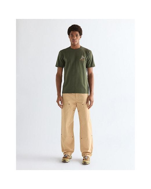 Wrangler Green Regular Embroidery Tee for men