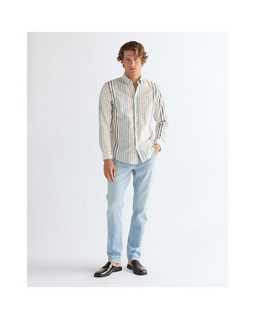 Wrangler Gray Regular Oxford Shirt for men