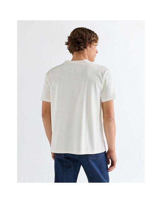 Wrangler White Bell Rodeo Ben Relaxed Tee for men