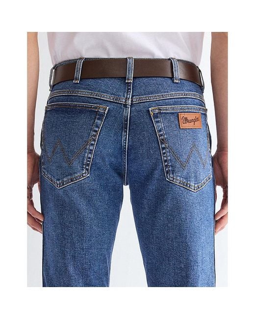 Wrangler Blue Kabel Buckle Leather Belt for men