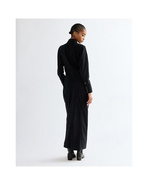 Wrangler Black Slim Cinched Waist Maxi Dress