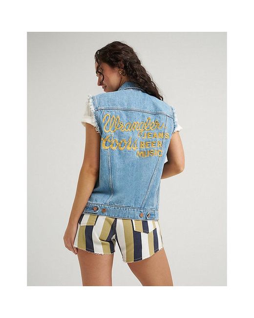 Wrangler Blue X Coors Vest for men