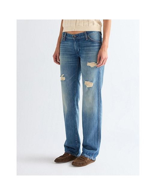 Wrangler Blue Low Rise Straight Cowboy Jean Size 24 X30