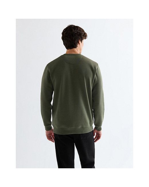 Wrangler Green Regular Embroidery Crew for men
