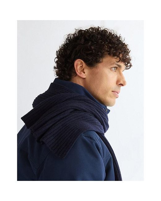 Wrangler Blue Wool Scarf for men