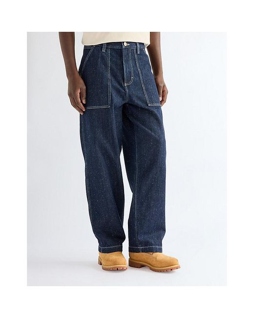 Wrangler Blue Relaxed Work Trousers Size 28 X32 for men