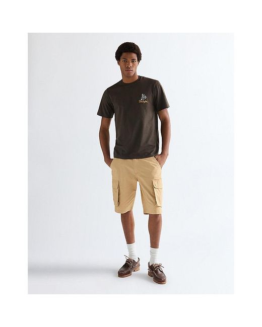 Wrangler Brown Regular Embroidery Tee for men
