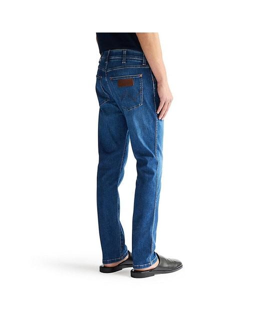 Wrangler Blue Larston Slim Tapered High Stretch Jean Size 27 X32 for men