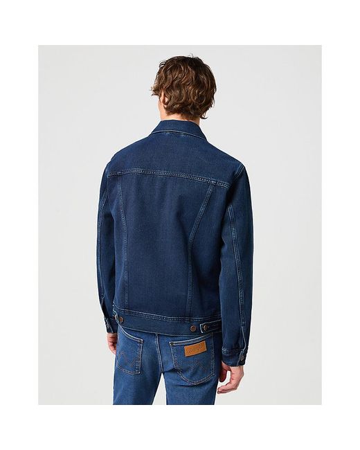 Wrangler Blue Authentic Western Jacket for men